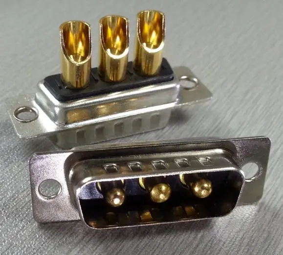 KLS1-BIG03-3W3 3W3 High current D-SUB Solder Female & Male 1