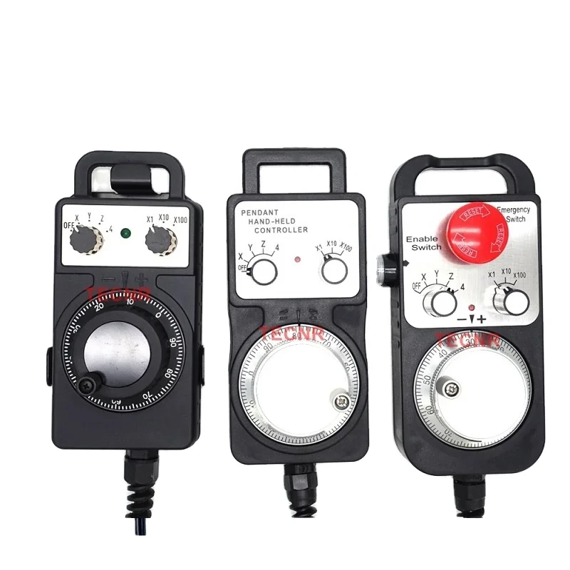 B-12v para Mitsubishi 4, 6 ejes Mpg, volante colgante Universal, generador de pulsos Manual con parada de emergencia para maquina enrutadora Cnc 1
