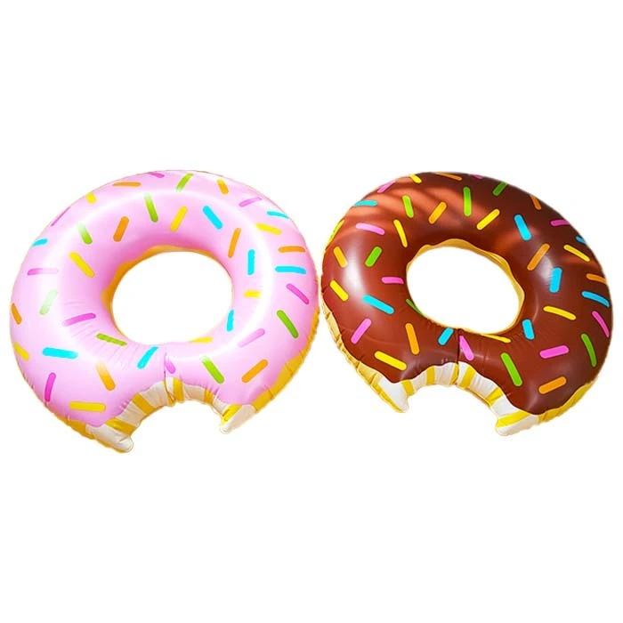 Jouets gonflables colorés de piscine d'été d'anneau de bain de beignet de PVC d'OEM 1