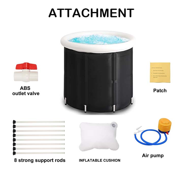 Inflatable Portable Ice Bath Tub Outdoor Indoor Cold Plunge With Sports Recover 2