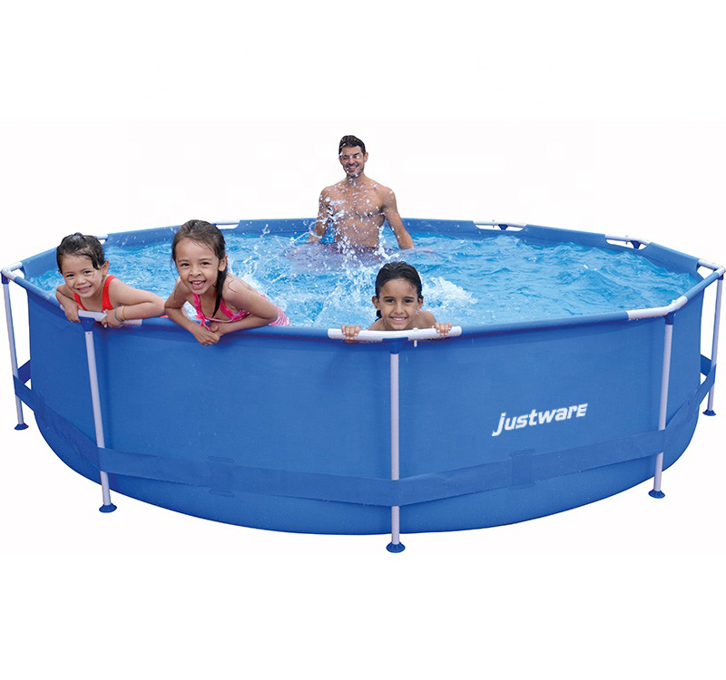 Piscina fuori terra da esterno in acciaio inox personalizzata 2