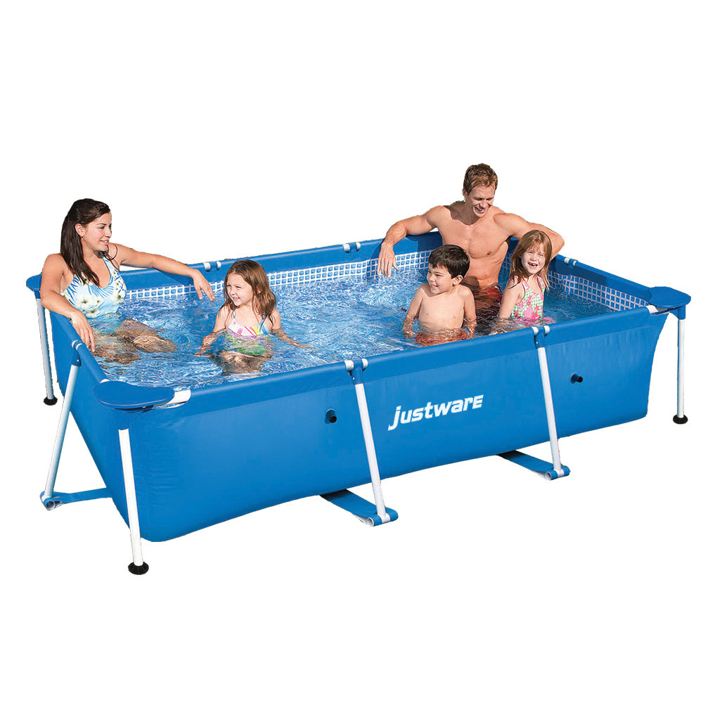 Piscina fuori terra da esterno in acciaio inox personalizzata 4