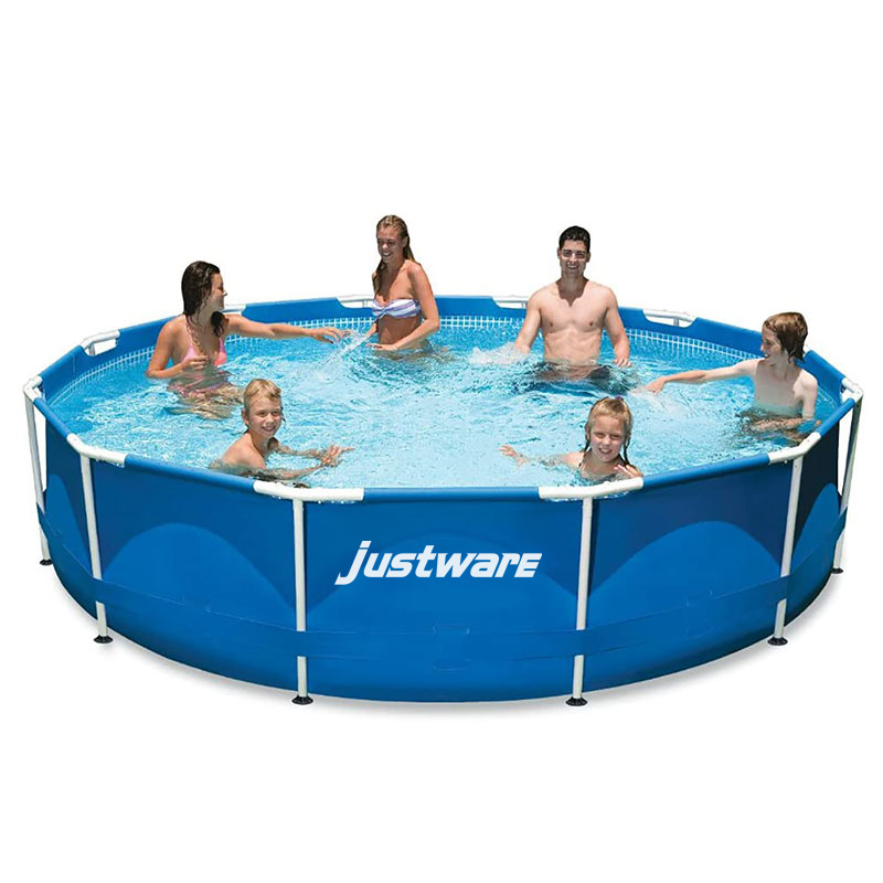 Piscina fuori terra da esterno in acciaio inox personalizzata 5