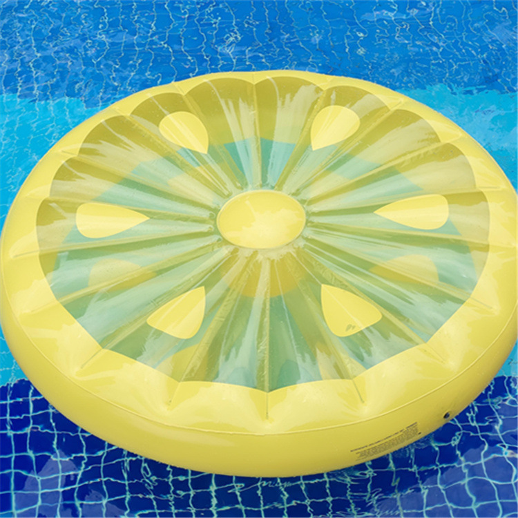 OEM Logo Summer Pool Toys Advertisement Inflatable Water Round Pool Float Air Bed 3