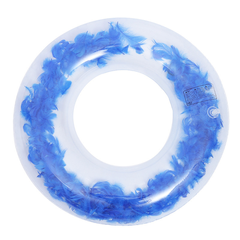 Summer Party Outdoor Water Recreation Swimming Pool Floats Access Feather Inflatable Swim Ring 3