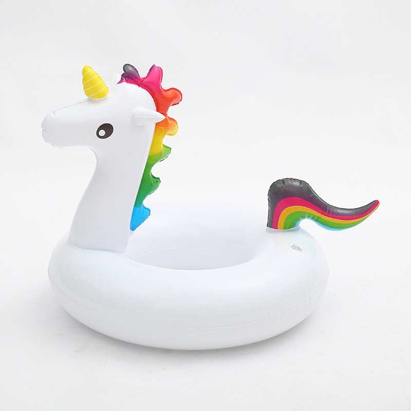 Summer Party Outdoor inflatable Unicorn Swim Rings Water Recreation Swimming Pool Floats Access for kid adult 1
