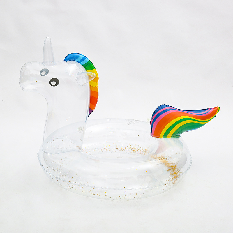 Summer Party Outdoor inflatable Unicorn Swim Rings Water Recreation Swimming Pool Floats Access for kid adult 2