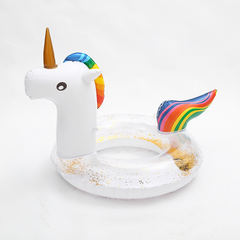 Summer Party Outdoor inflatable Unicorn Swim Rings Water Recreation Swimming Pool Floats Access for kid adult 3
