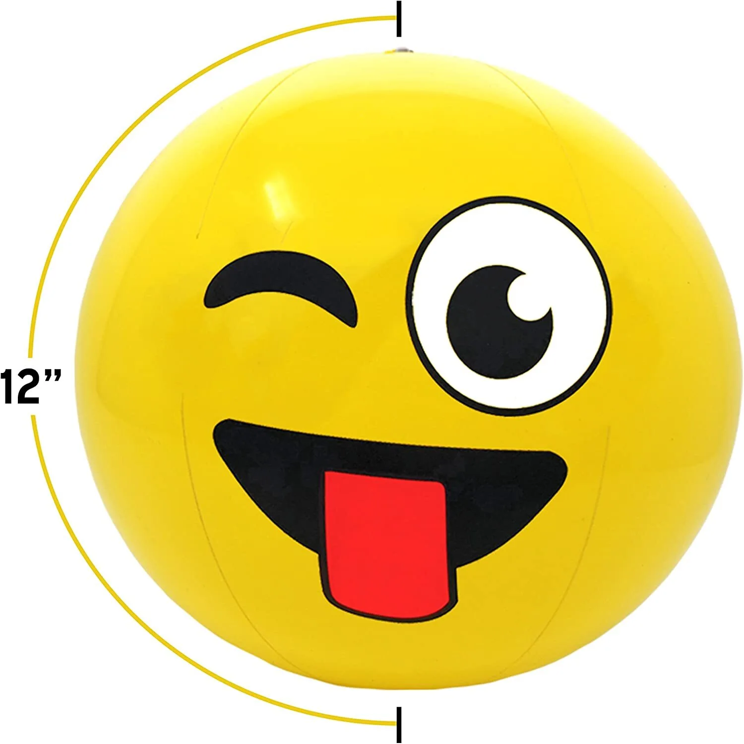 I bambini giocano la palla gonfiabile sveglia del fronte felice per la decorazione del partito, pallone da spiaggia gonfiabile, pallone da spiaggia del fronte di smiley 1