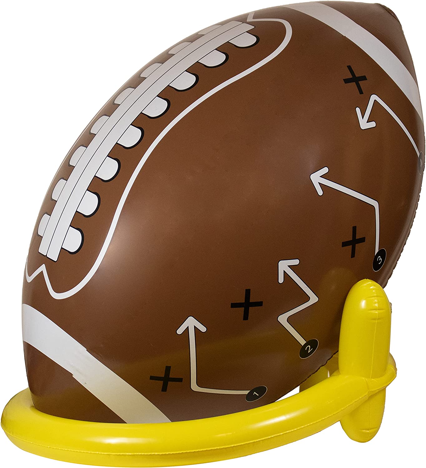 Ballon de football gonflable géant de 91 cm avec tee, idéal pour une fête de football, un match ou une soirée sur le thème du football. Décoration de fête sportive. 1