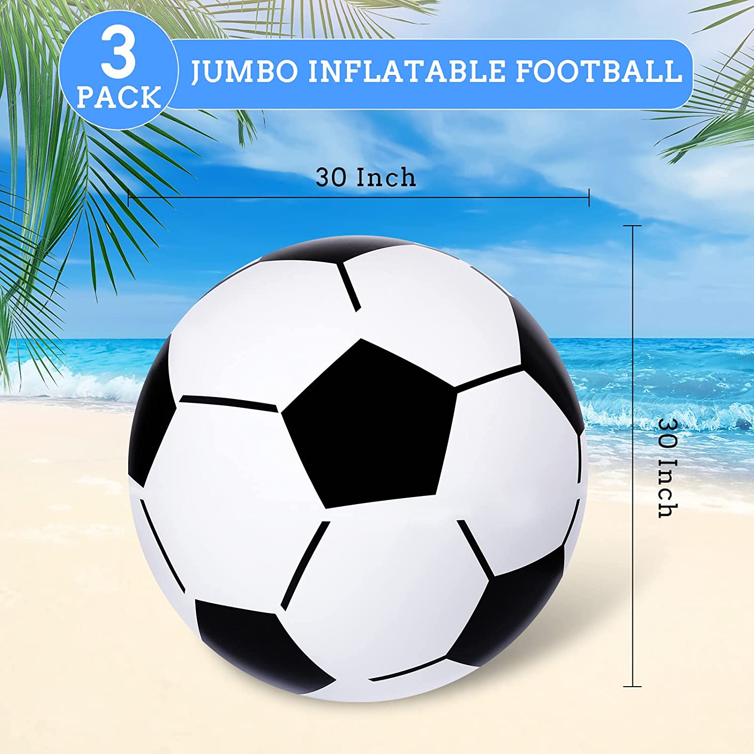 Customized Size Inflatable Beach Balls For Child Adult Sports Balls PVC Inflatable Beach Ball Party Water Toys 2