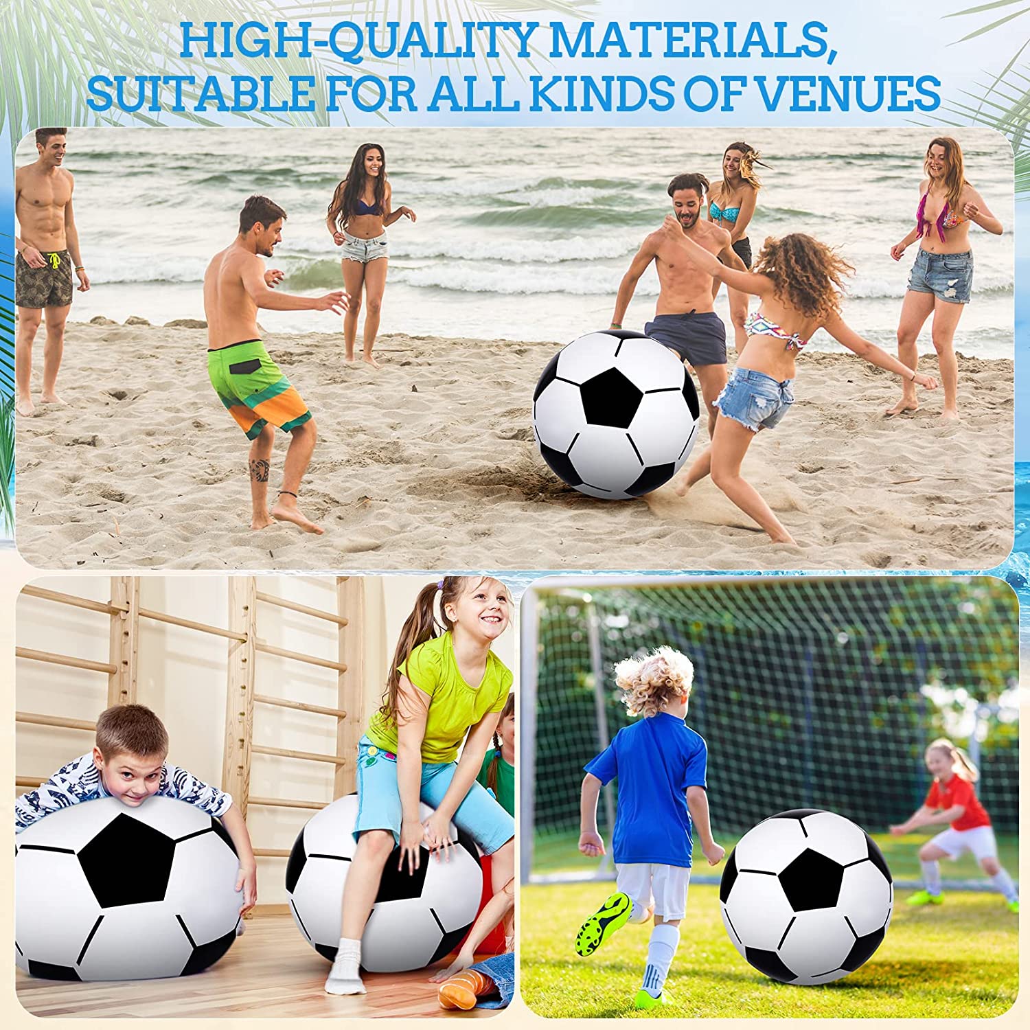 Customized Size Inflatable Beach Balls For Child Adult Sports Balls PVC Inflatable Beach Ball Party Water Toys 3