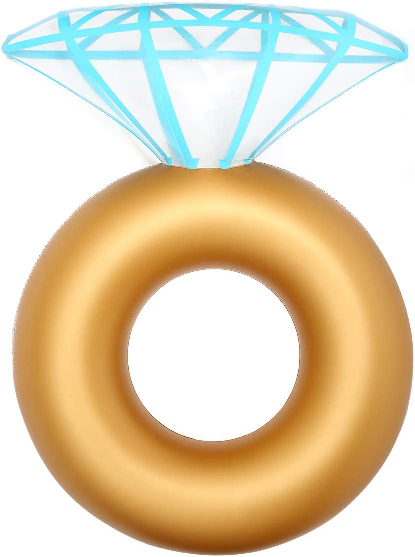Anneau de natation gonflable en diamant doré, anneau flottant pour les aisselles, directement de l'usine 1