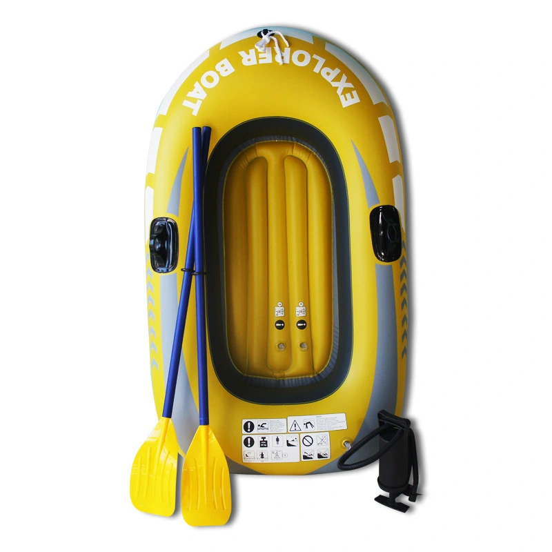 Small Inflatable Boat Two Person Rafting Boats Inflatable Fishing Boats With Hand Pump For Adults And Kids 1