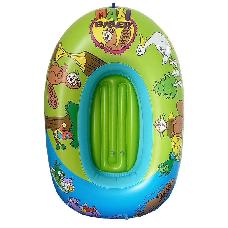 Children's kayak Inflatable boat Water Sitting swimming ring inflatable drift boat Folding rubber boat thickened 1