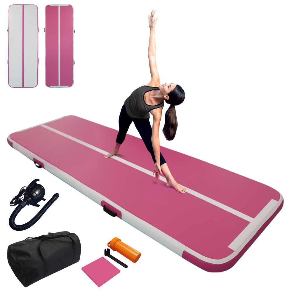 Pista de aire inflable de 6 m, colchoneta de salto para gimnasio, pista de aire inflable para parque infantil, venta al por mayor, fábrica china 3
