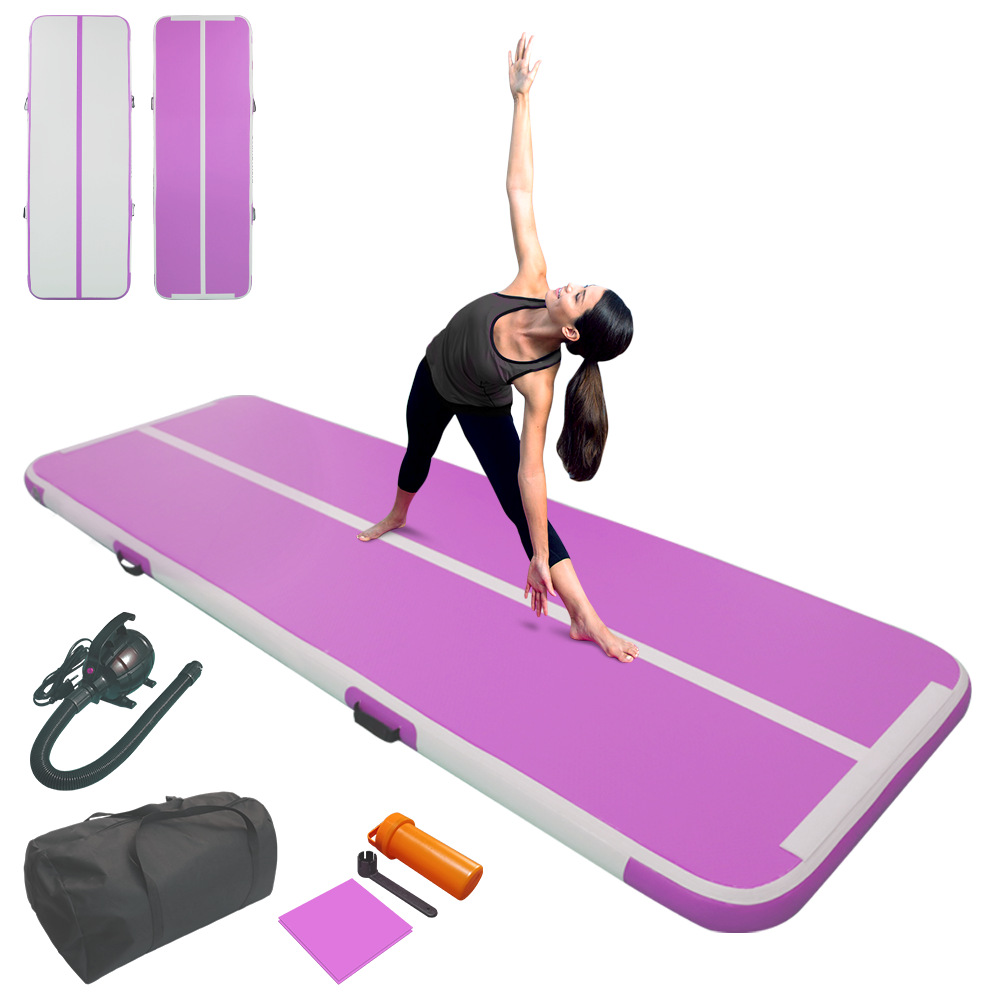 Pista de aire inflable de 6 m, colchoneta de salto para gimnasio, pista de aire inflable para parque infantil, venta al por mayor, fábrica china 2