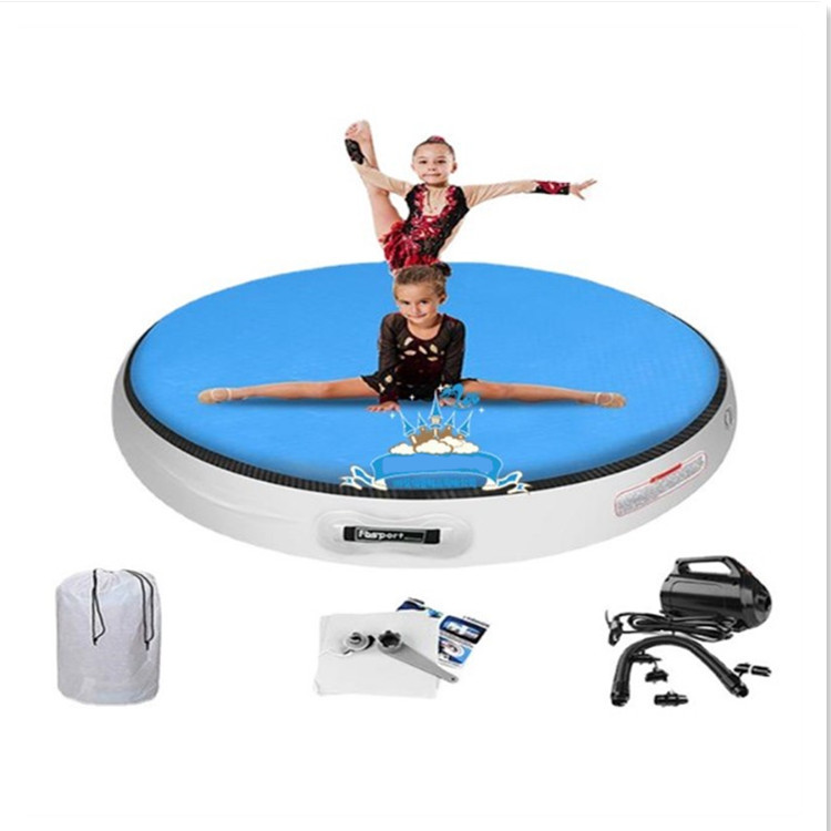 DWF Material Redondo Dobrável Airspot Pole Dance Yoga Exercício Air Track Airtrack Mat Mini Inflável Ginástica Air Spots 5