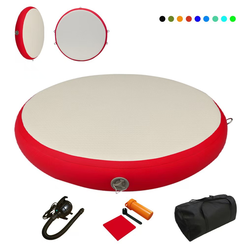 Aufblasbare Gymnastik Runde Air Track Air Spot Tumble Training Matratze 4