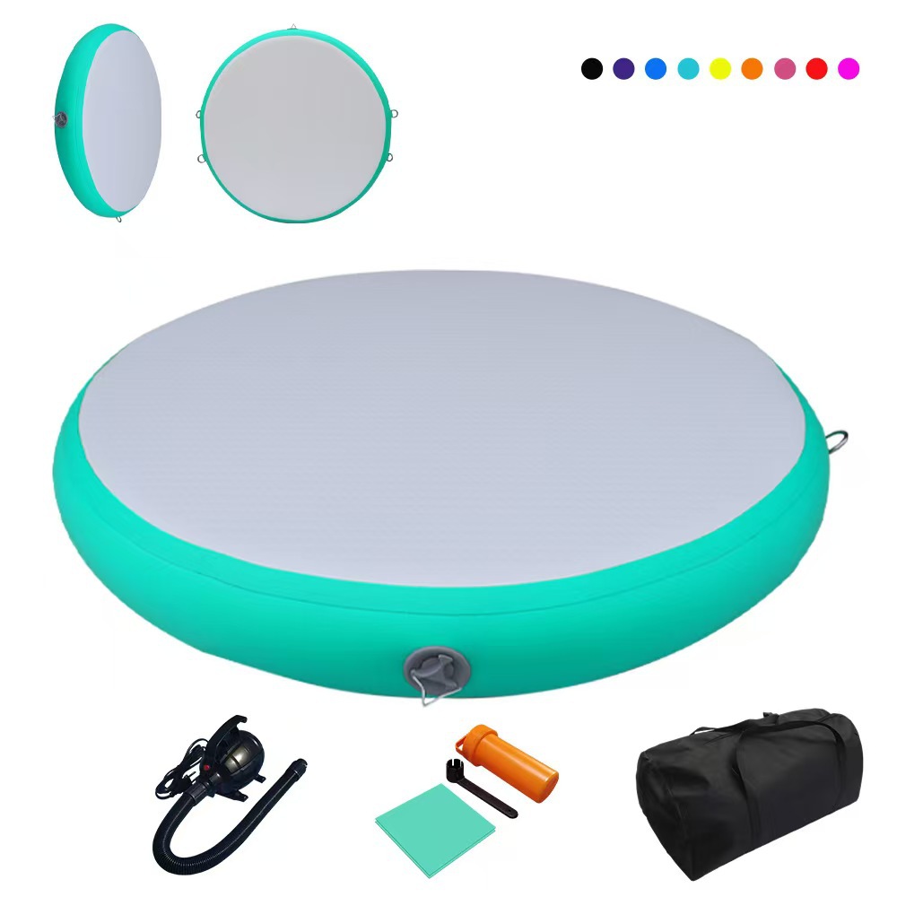 Aufblasbare Gymnastik Runde Air Track Air Spot Tumble Training Matratze 5
