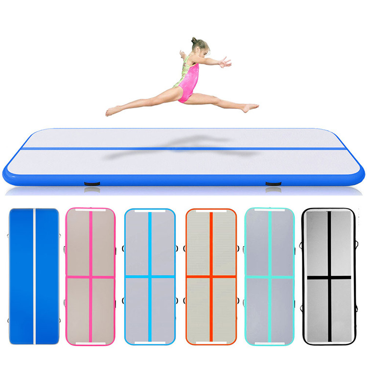Colchoneta de pista de aire, colchoneta de yoga inflable, pista de aire inflable para gimnasia, colchonetas de gimnasio para entrenamiento en casa, suelo de pista de aire inflable 4