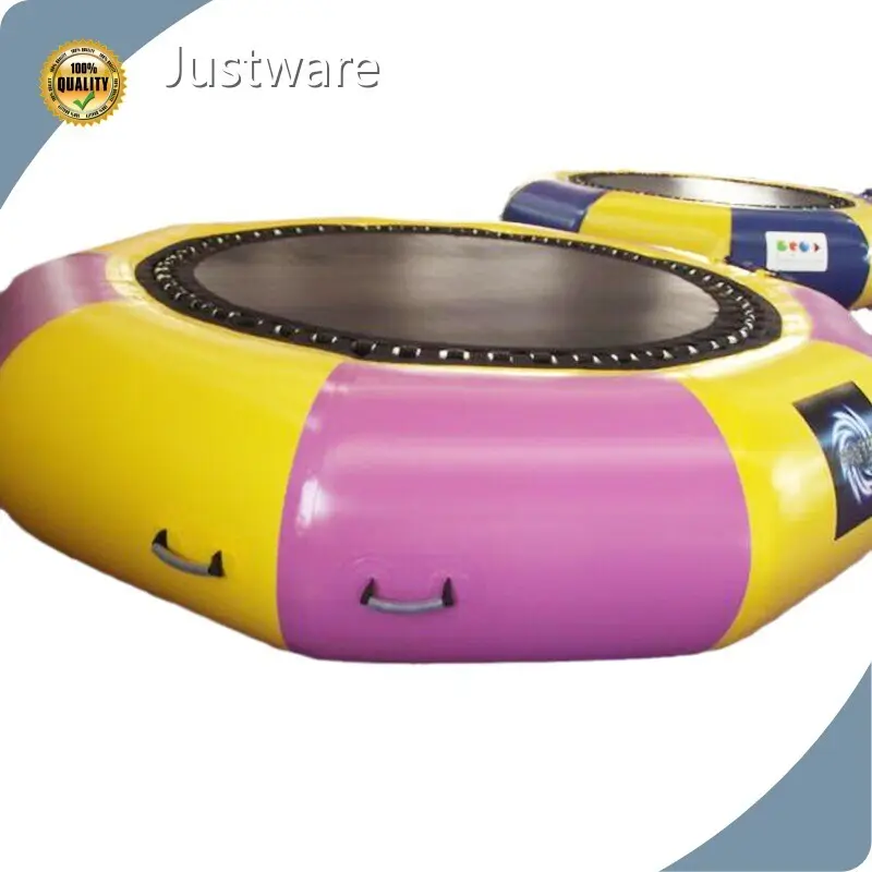 For Pool Water Trampoline with Slide by Justware Toys 1