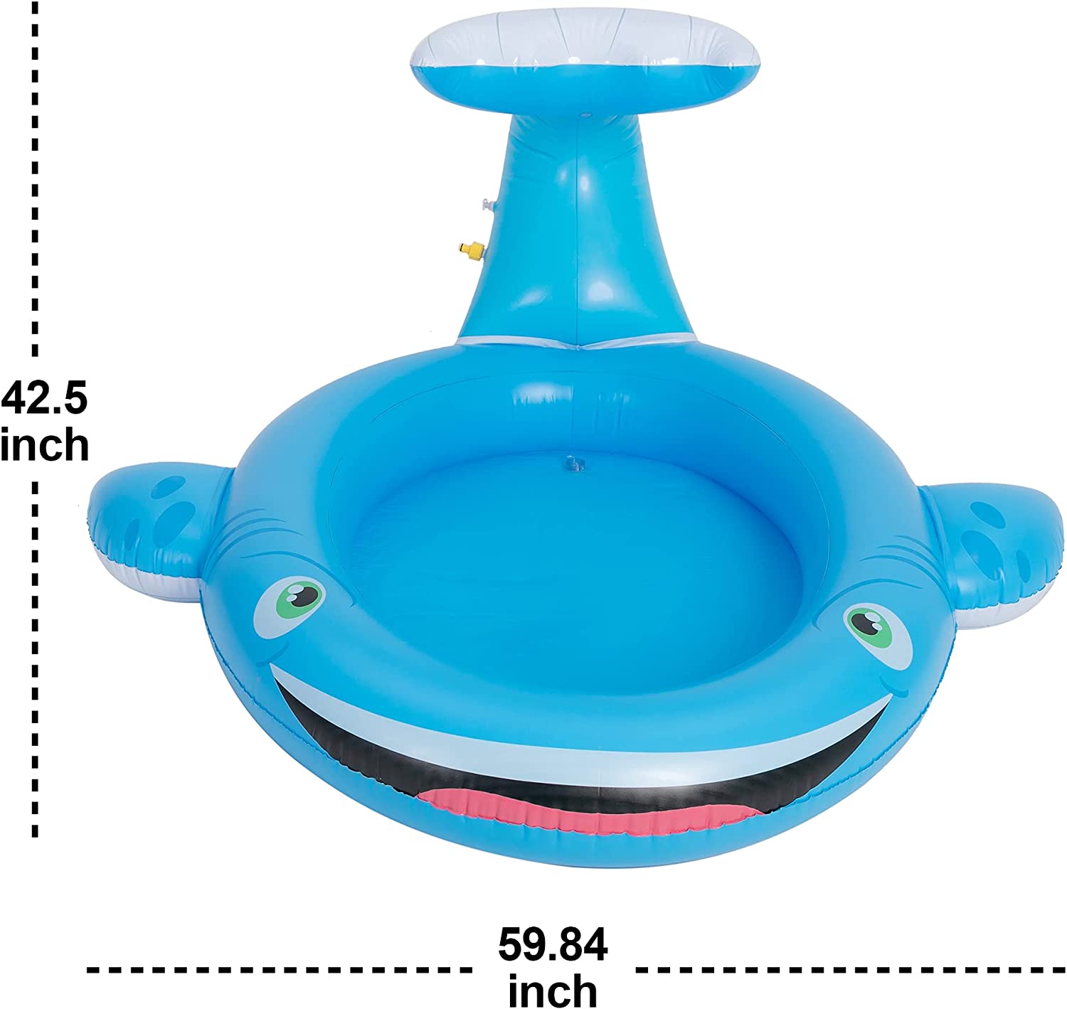 Materassino gonfiabile con sistema di irrigazione per bambini, per attività estive, giochi d&39;acqua, piscina con sistema di irrigazione per giochi all&39;aperto 6