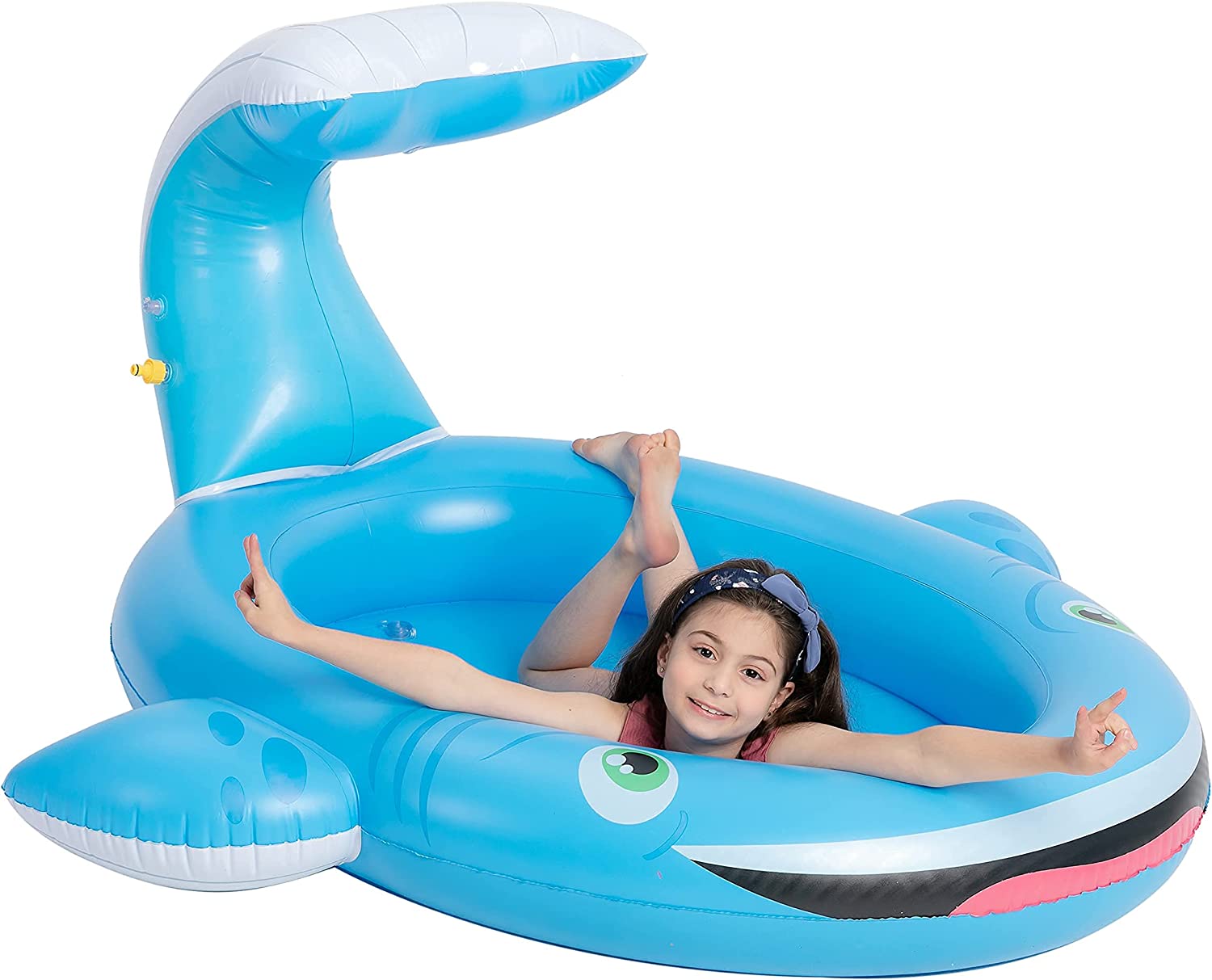 Materassino gonfiabile con sistema di irrigazione per bambini, per attività estive, giochi d&39;acqua, piscina con sistema di irrigazione per giochi all&39;aperto 4