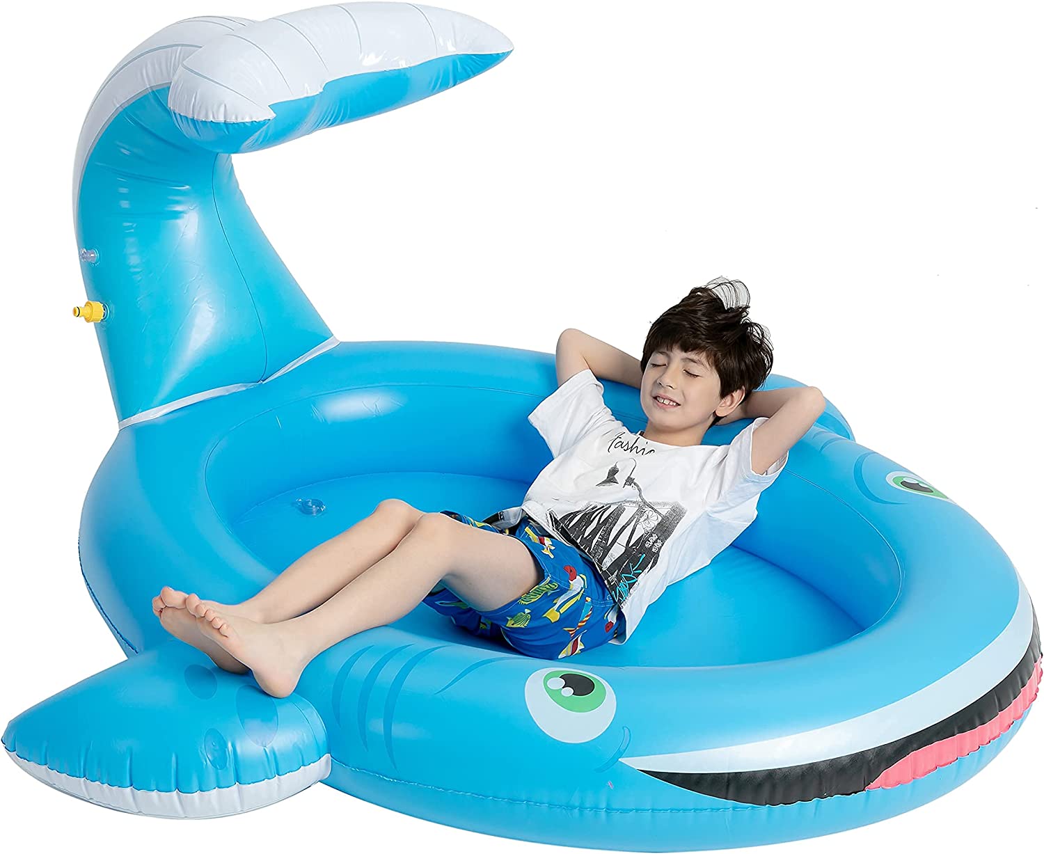 Materassino gonfiabile con sistema di irrigazione per bambini, per attività estive, giochi d&39;acqua, piscina con sistema di irrigazione per giochi all&39;aperto 3