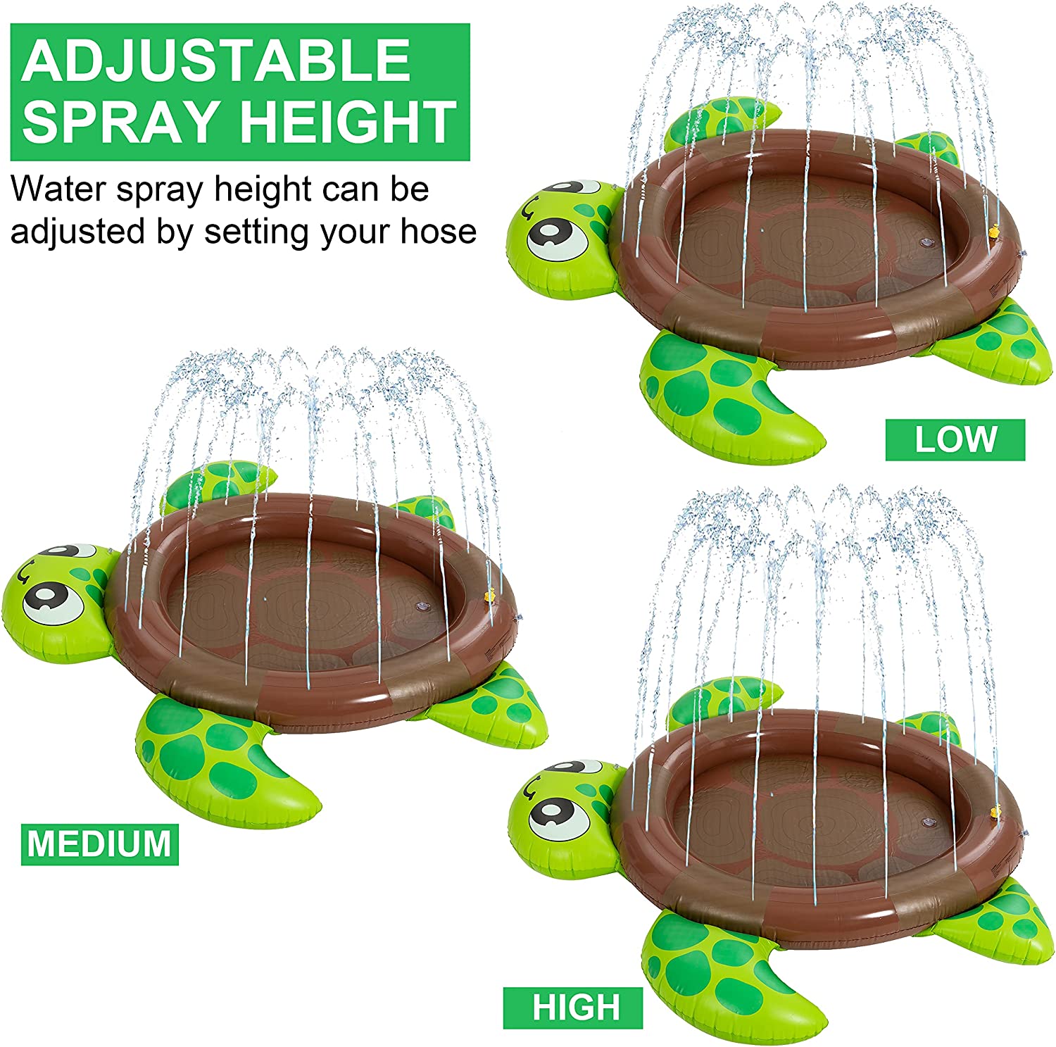 Outdoor Garden Splash Sprinkler Pad Inflatable Water Play Mat Toy Lawn Pvc Swimming Float Lake Water Air Mattresses Playpool Toy 6