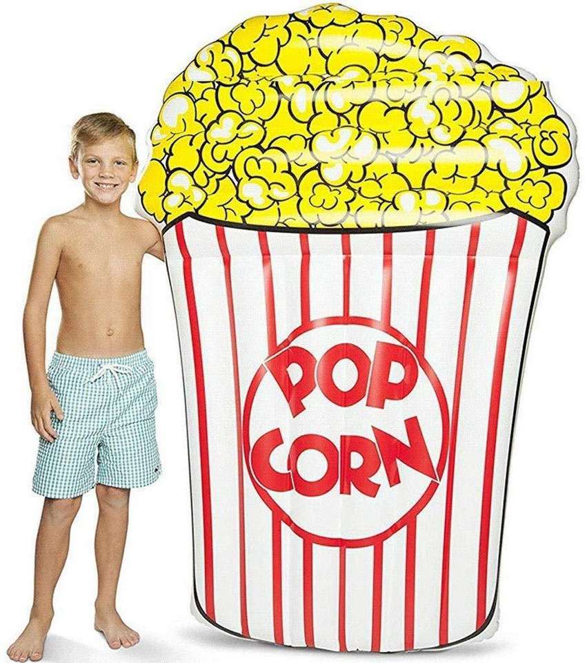 Durable Pvc Holiday Beach Water Float Mattress Inflatable Popcorn Pool Float 3