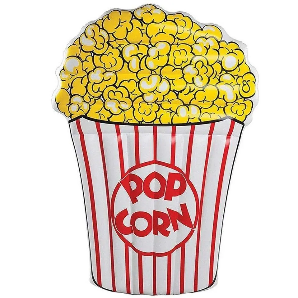 Materasso gonfiabile galleggiante per piscina a popcorn, in PVC resistente, per le vacanze in spiaggia 1