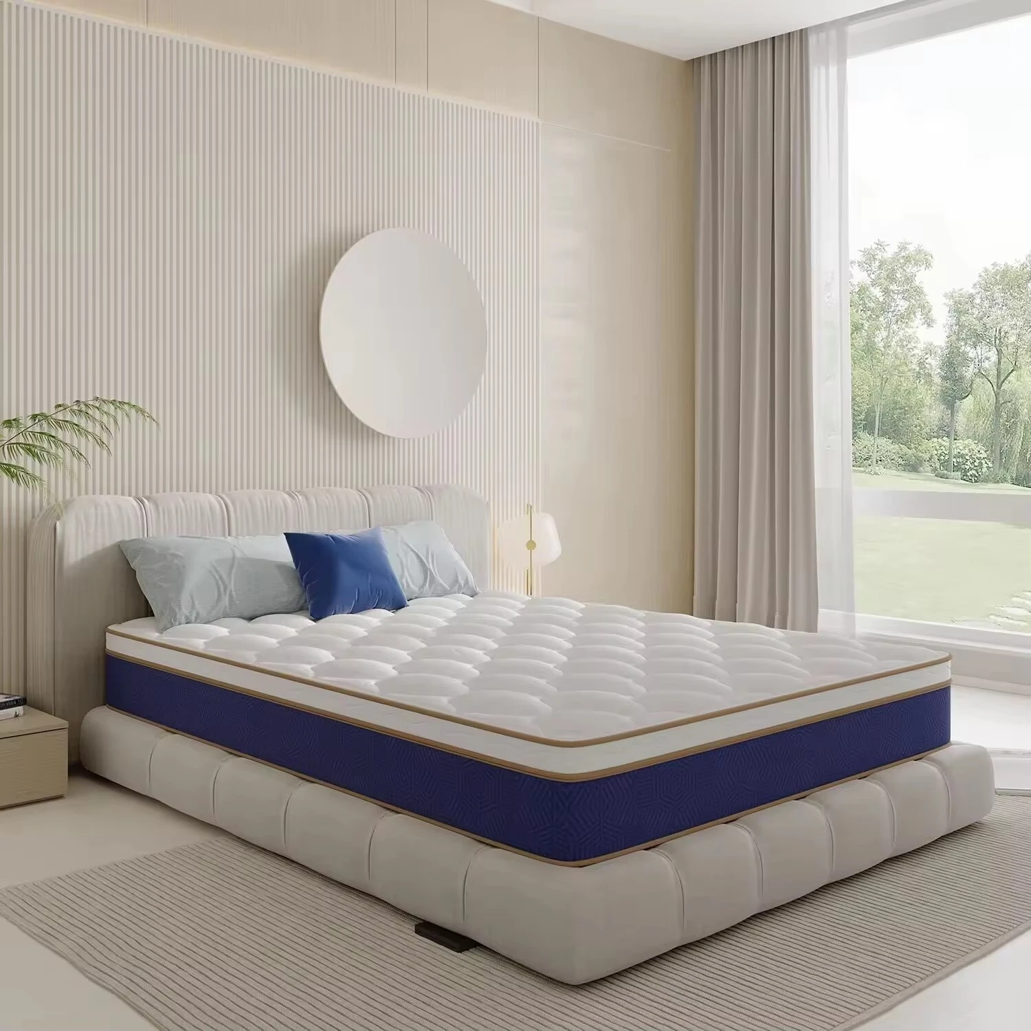 Materassi in schiuma di lattice ad alta densità in scatola, ordina online materassi a molle tascabili per hotel in memory foam con gel rinfrescante 1