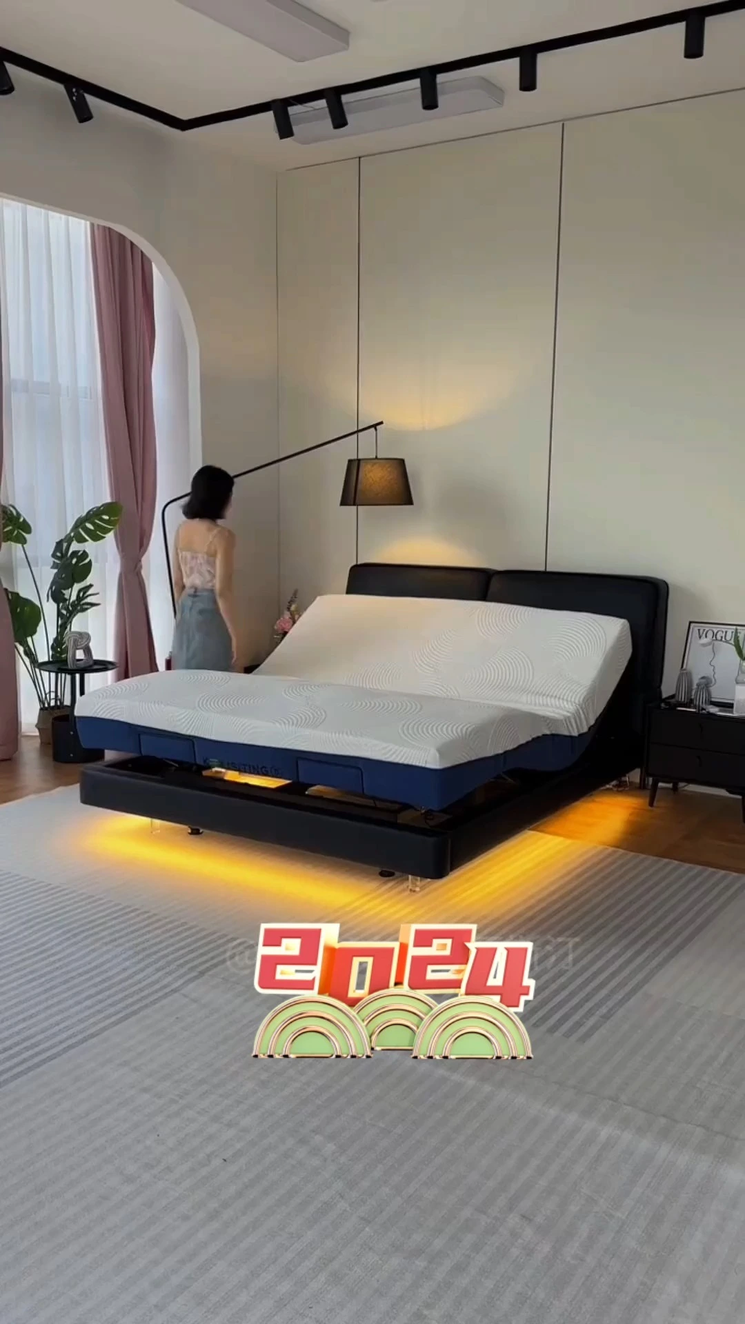 Letto regolabile semplice e moderno garanzia di qualità vita intelligente multifunzionale queen size IN-A009 1