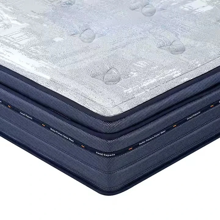 Pocket Spring King tamanho comprimido a vácuo azul de qualidade colchão Valor queen colchão Móveis para casa Jn-S075 1