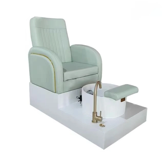 Gran oferta, nuevo diseño de línea eléctrica, silla de pedicura rosa, lavabo de cerámica con función de surf ligera, adecuado para salones de uñas 1