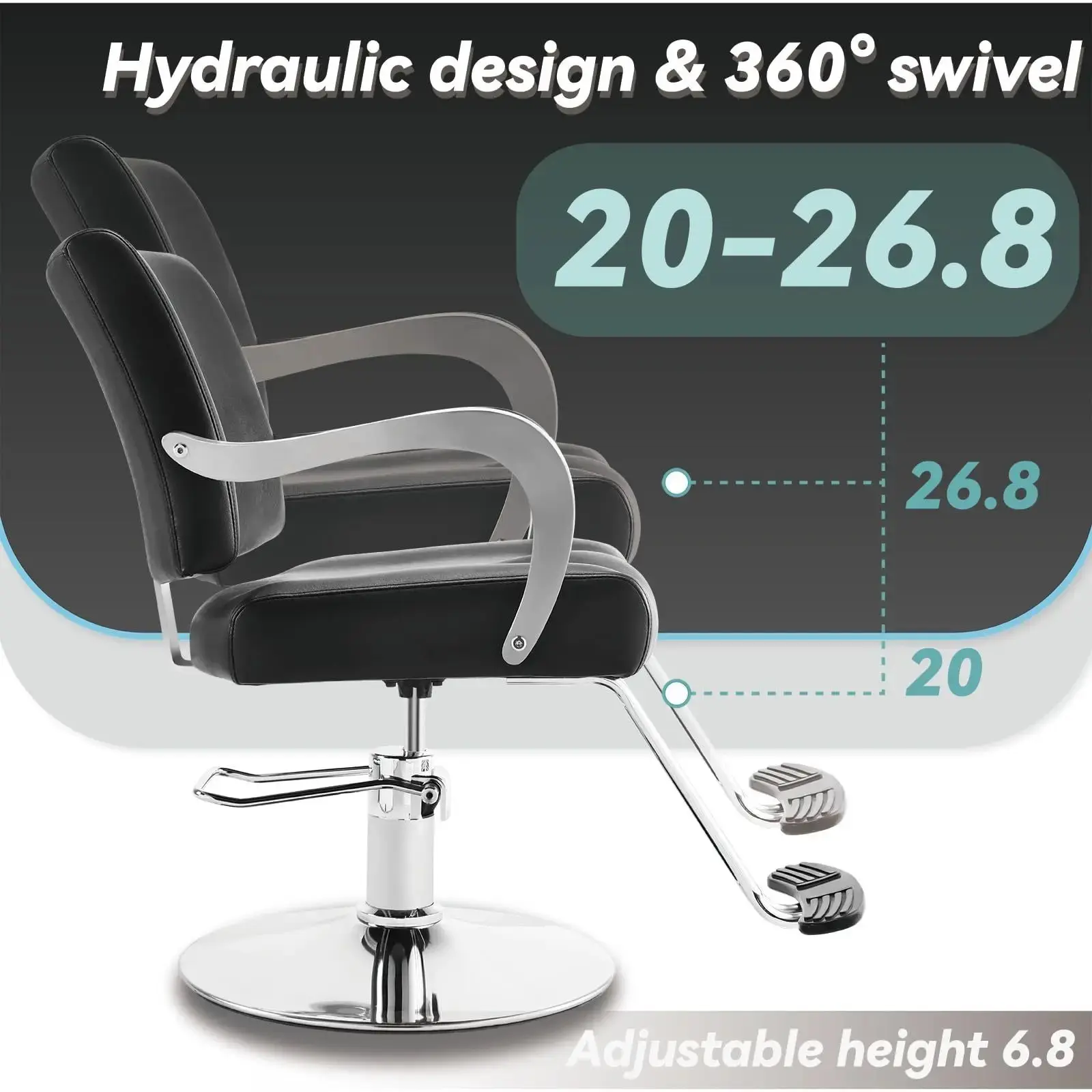 Beauty Salon Chairs for Sale for Workplace Heavy Duty Hydraulic Pumpwith Custom Services 6