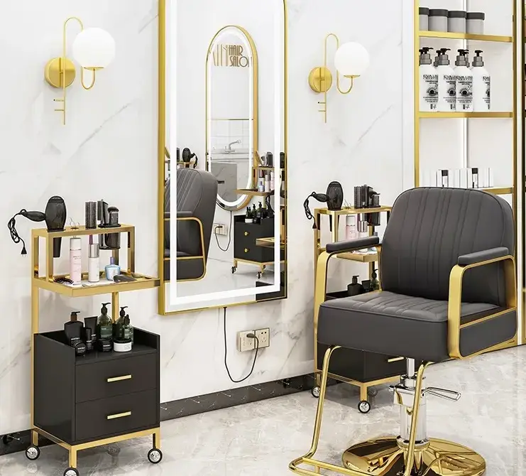 Qualityhair Salon Trolley Fast Delivery Accept Customized Logo Synthetic Leather 6