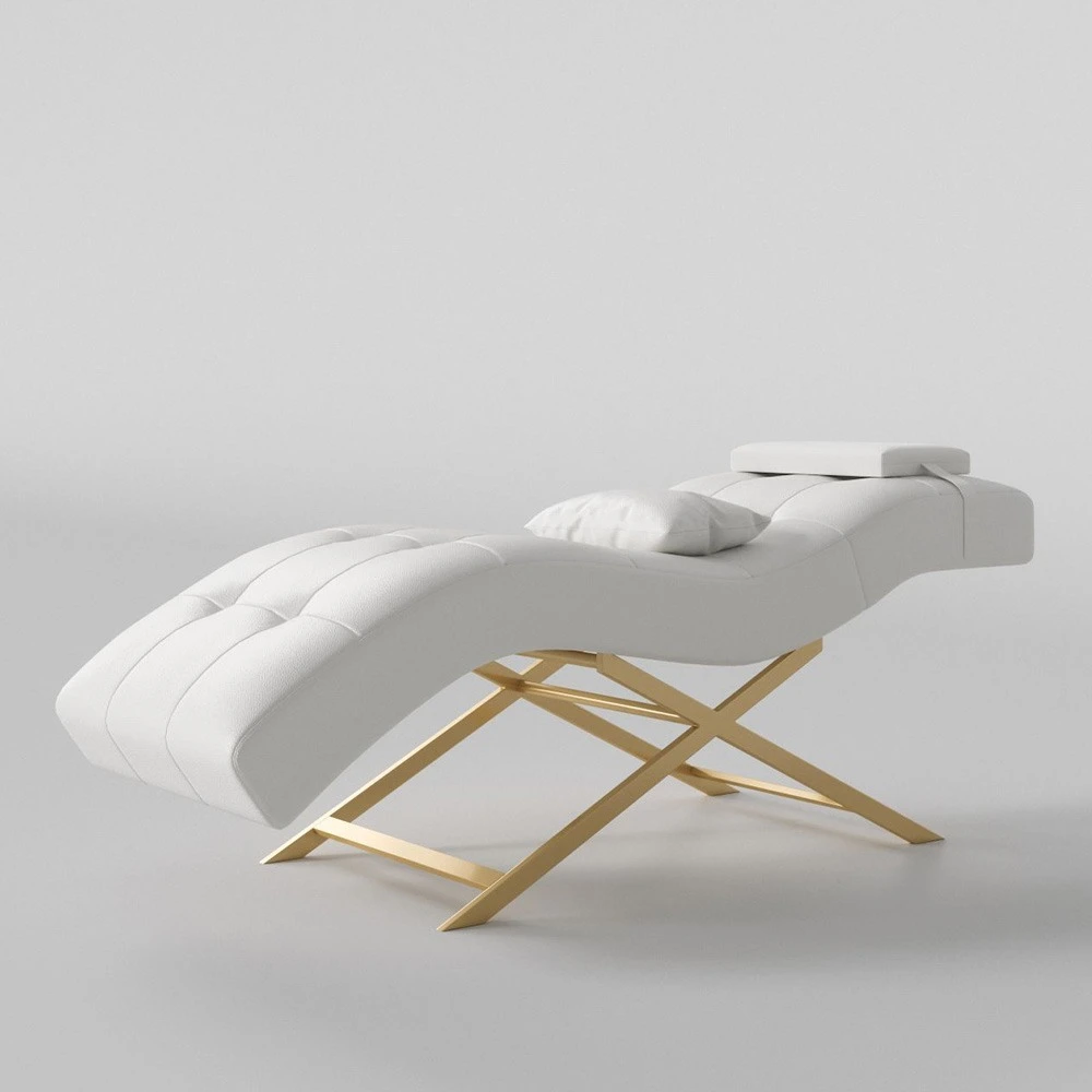 Cama cosmética Feng Sheng, mesa de masaje para tatuajes, cama de belleza de pestañas curvada de lujo moderna para pestañas ergonómicas, cama de belleza Facial 1