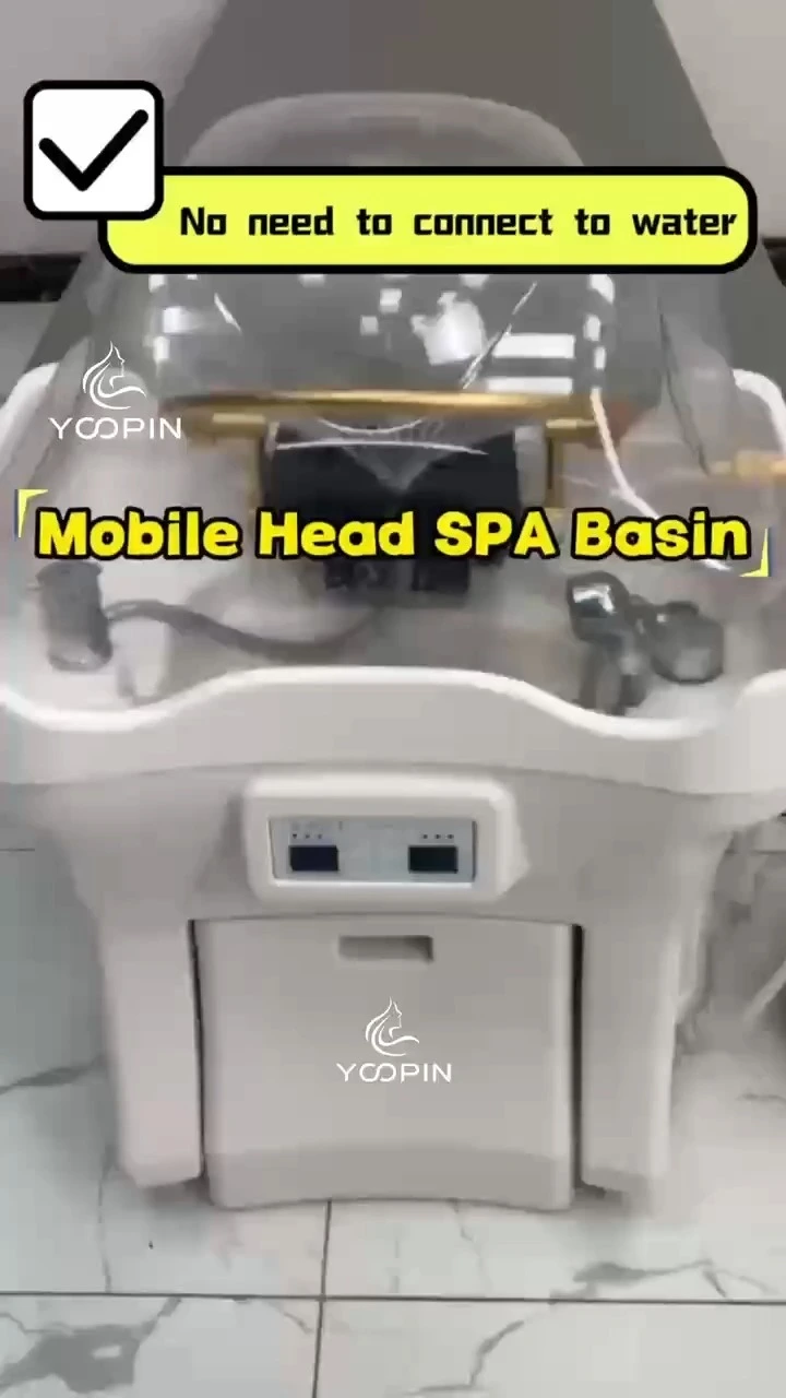 Moderna cabeza japonesa de japonés fregadero terapia de agua de masaje tailandés cama de champú con cabello de vapor lavado de peluqueros salones de peluquería 1