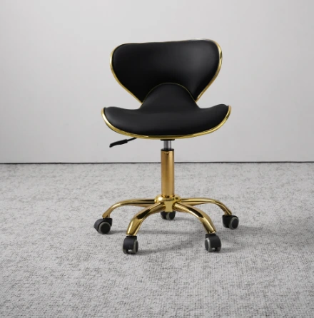Nuevo diseño, muebles de salón de uñas, silla para manicura, oficina, Bar, barbería, tienda, asistente Dental, silla marrón, taburete de salón 1