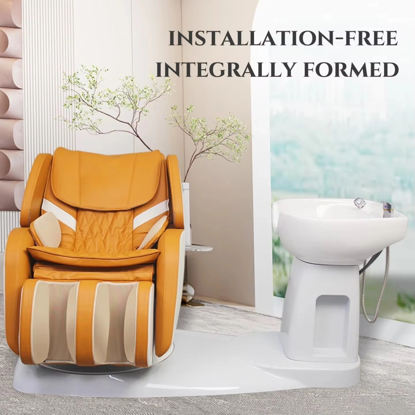 Professional Electric Massage Lay Down Water Circulation Head Spa Massage Bed for Hair Salon 1