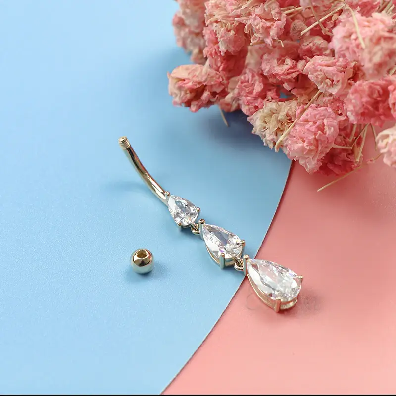 Eternal Metal 14k Gold Nipple Piercing Third Party Appraisal 14k Gold Nipple PiercingManufacturers 7
