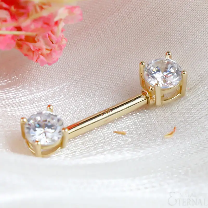 Eternal Metal 14k Gold Nipple Piercing Third Party Appraisal 14k Gold Nipple PiercingManufacturers 5