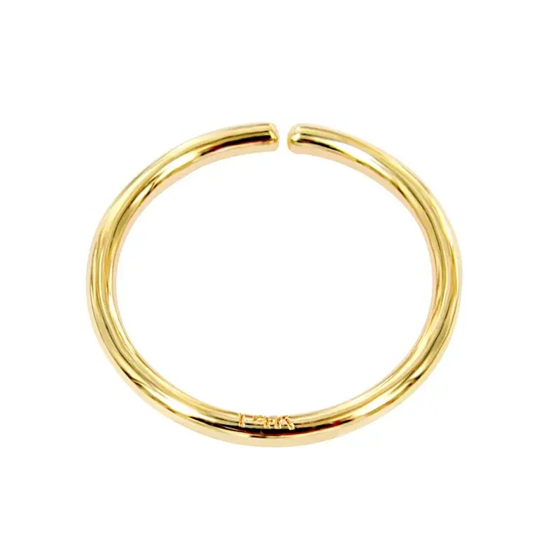 Latest14k Gold Lip Ring No Stone T/T 2