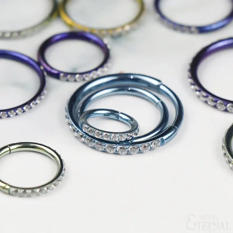 Body Piercing Jewelry Bulk Titanium Plated Thickness : 16G(1.2mm) Diameter:5/16 (8mm)Suppliers 5