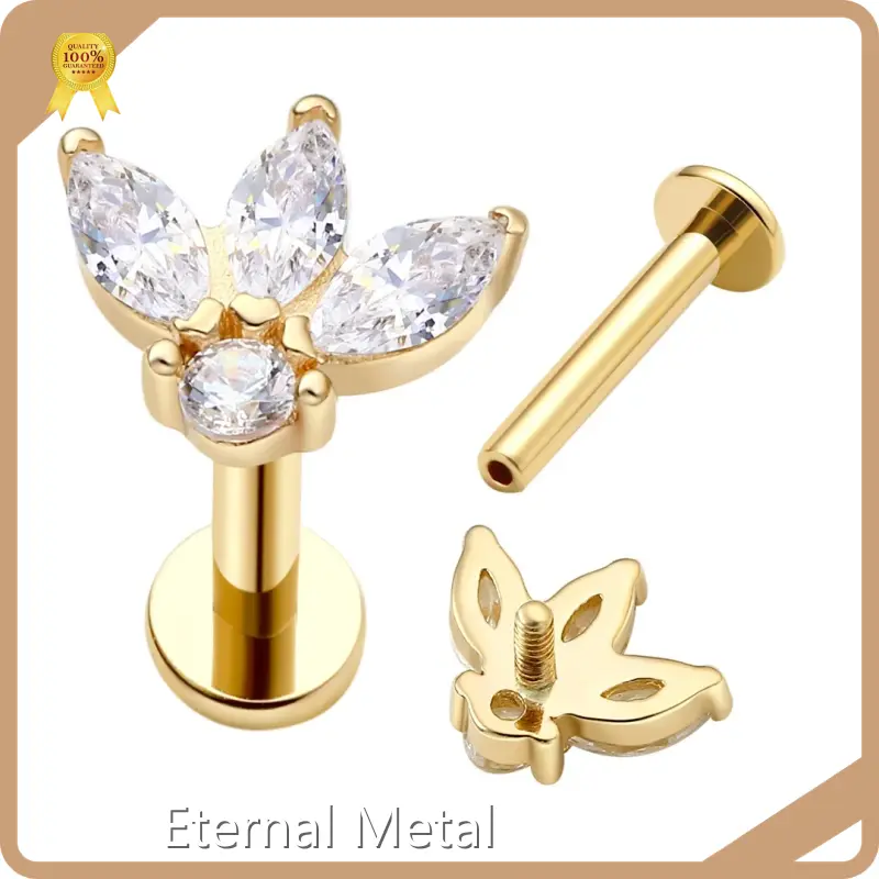 Best Quality Piercing Jewelry Company 14k Gold Color 1