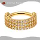 Titanium Body Piercing Jewelry Bezel Setting - - Eternal Metal 1