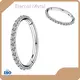 Titanium Piercing Ring Claw Setting Cubic ZirconiaCompany 1