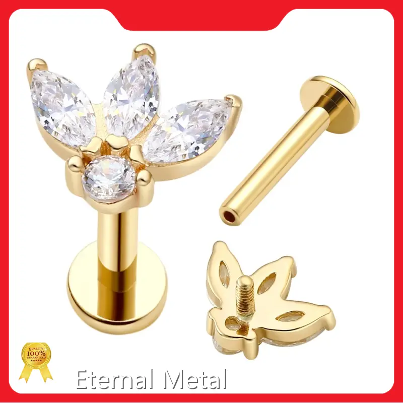 Titanium Internally Threaded Labret Eternal MetalCompany 1